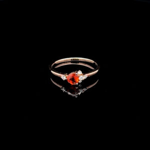 Hessonite Garnet in 9K Rose Gold 5926