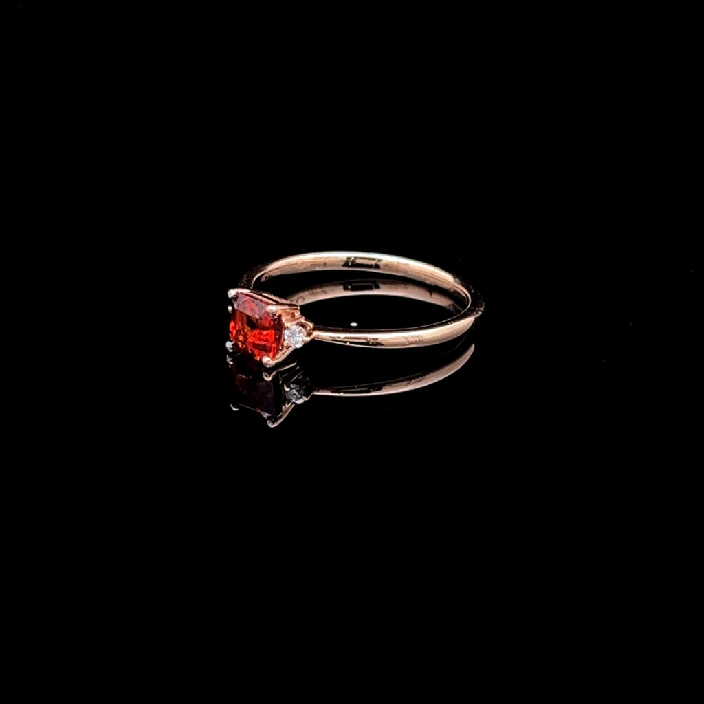 Hessonite Garnet In 14K Rose Gold 5936