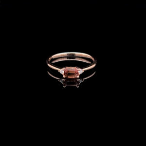 Tourmaline Ring Set in 14K Rose Gold 5963