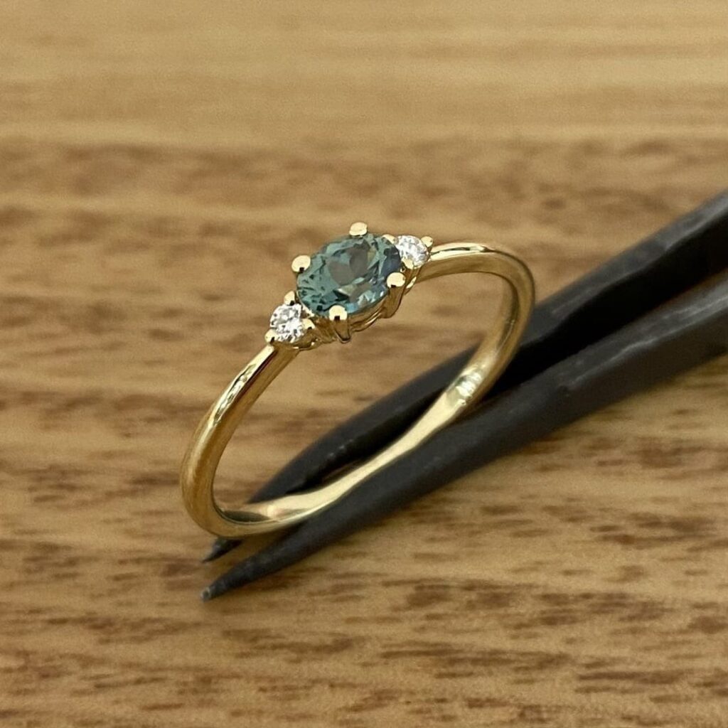 Sapphire Ring In 9k Yellow Gold