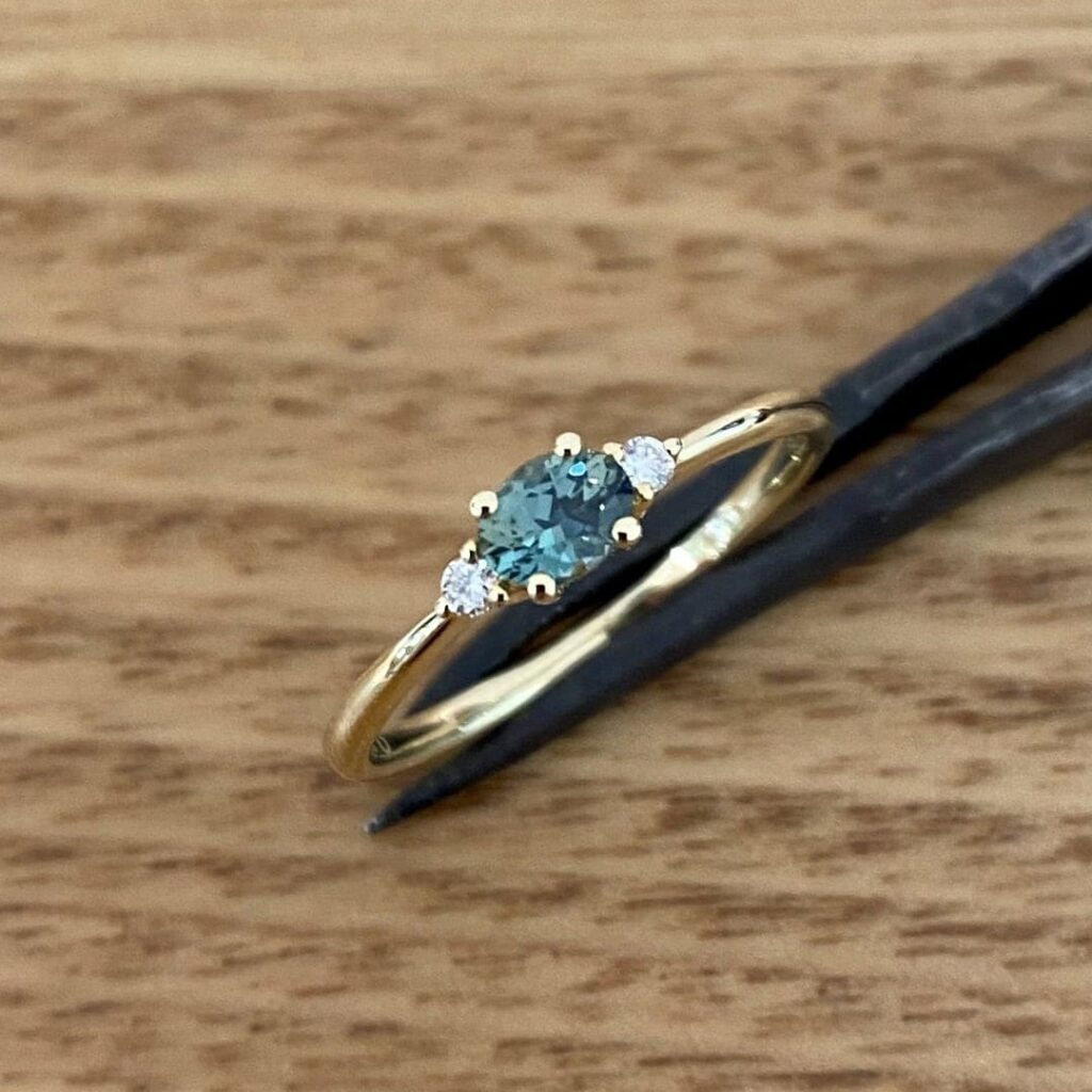 Sapphire Ring In 9k Yellow Gold