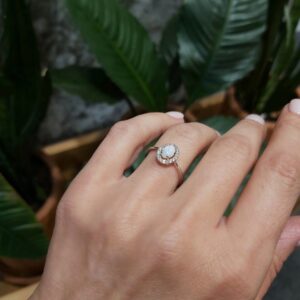 Opal Celestine Ring