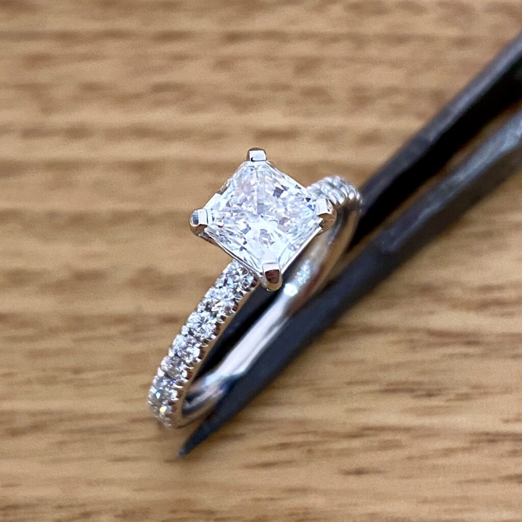 Cushion Cut Diamond Engagement Ring