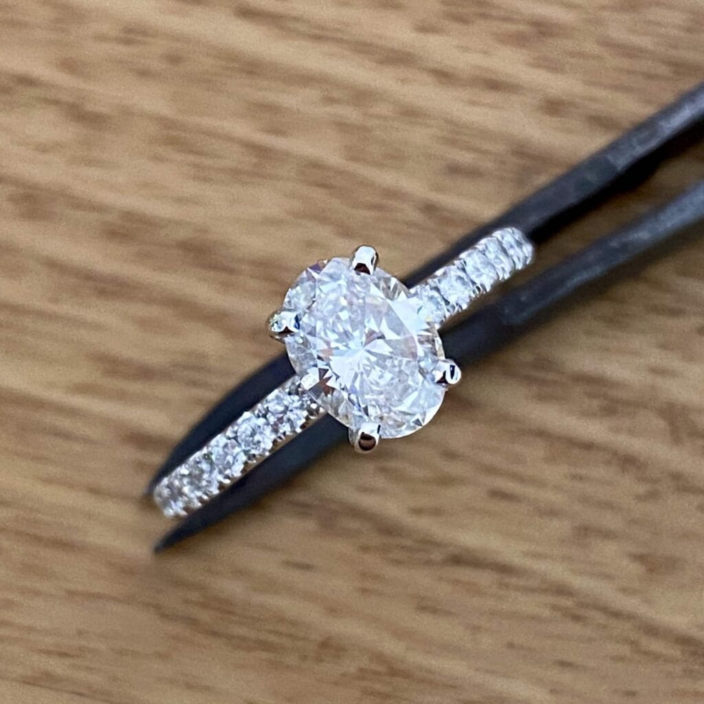 Cushion Cut Diamond Engagement Ring