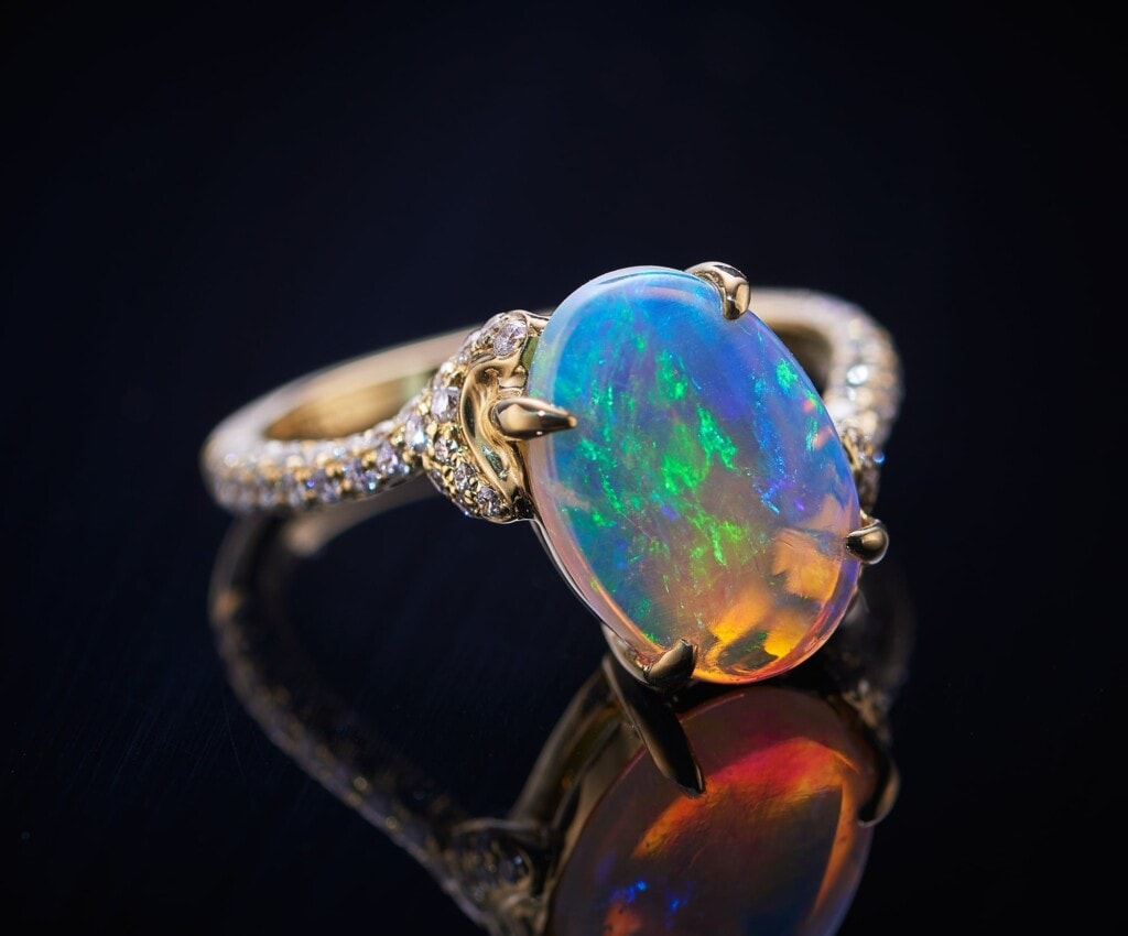 opal jewellery ring