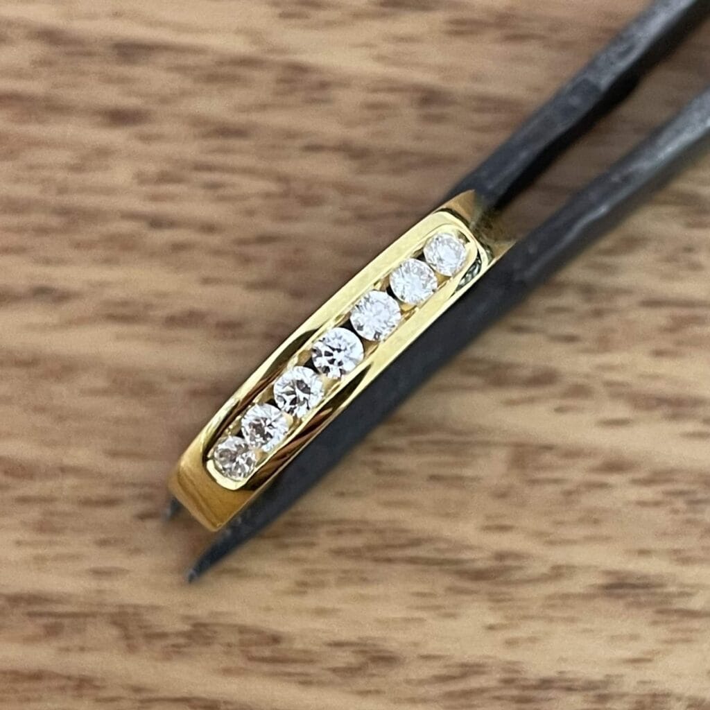 Gold Diamond Chanel Set Ring 675494
