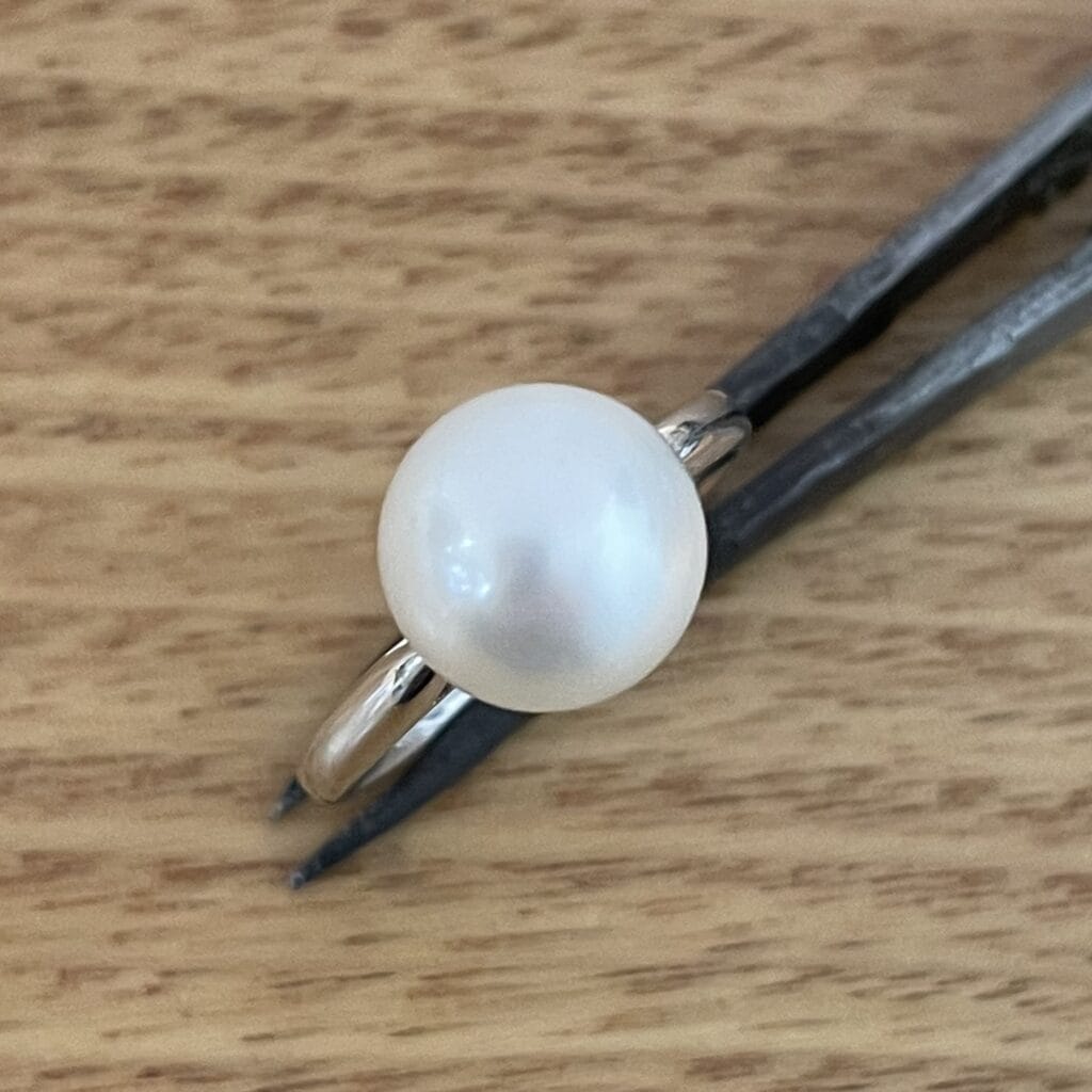 18K White Gold South Sea Pearl Ring