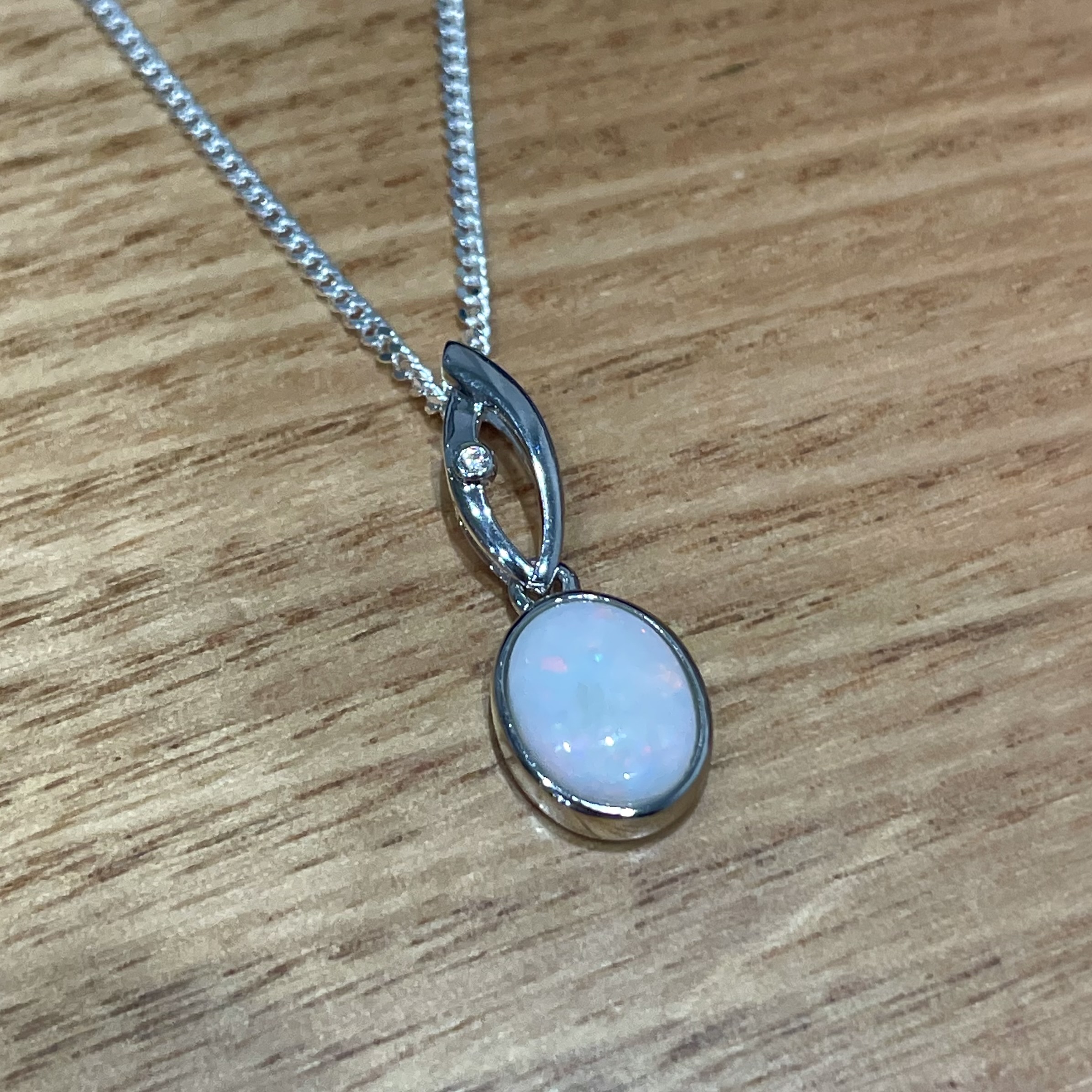 New Opal Doublet Fashion Design Jewellery 925 Silver Fire Opal Necklace  Jewelry (NL86726) - China Jewelry and Opal Jewelry price | Made-in-China.com