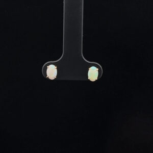 14K Solid Opal Earrings