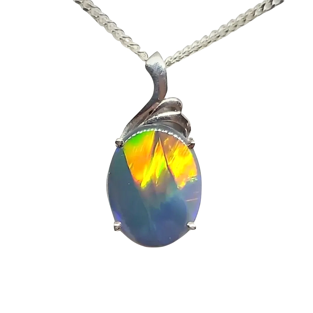 black opal necklace