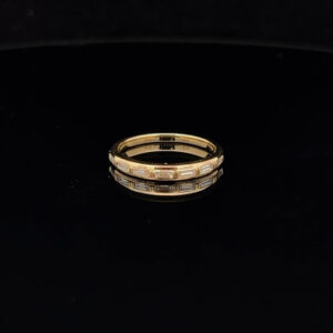 18K Yellow Gold Diamond Wedding Band