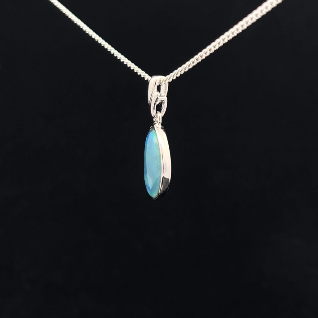 Sterling Silver Triplet Opal Pendant 68958