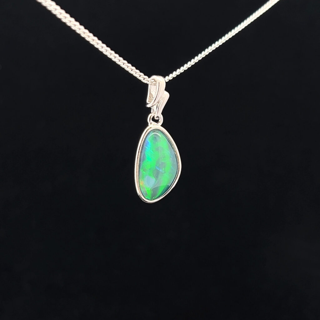 Sterling Silver Triplet Opal Pendant 68958