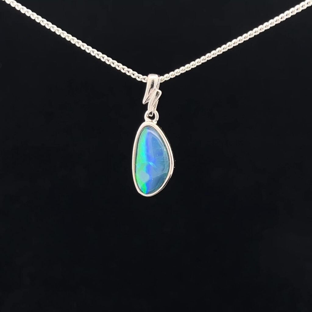 Sterling Silver Triplet Opal Pendant 68958