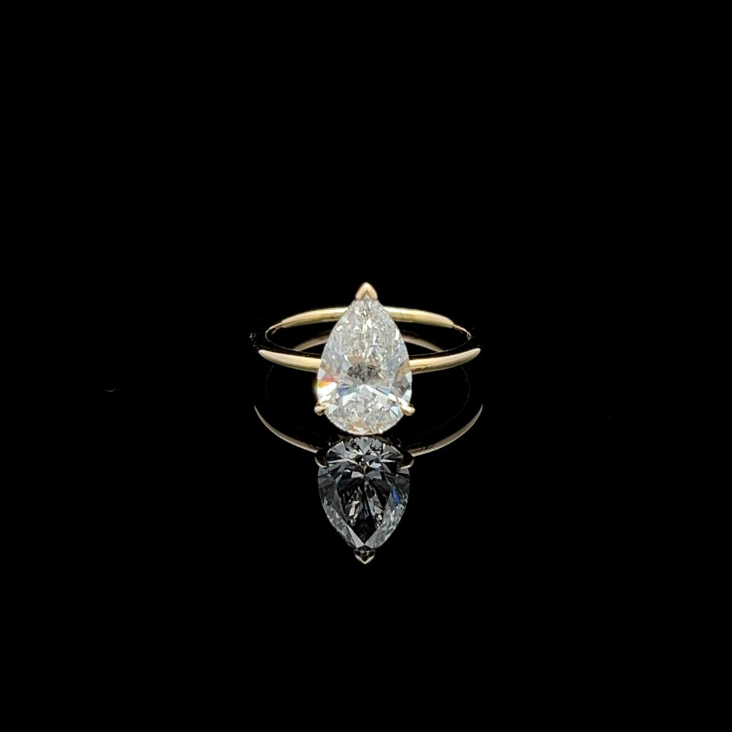 18K Rose Gold Fine Diamond Wedding Band 826411