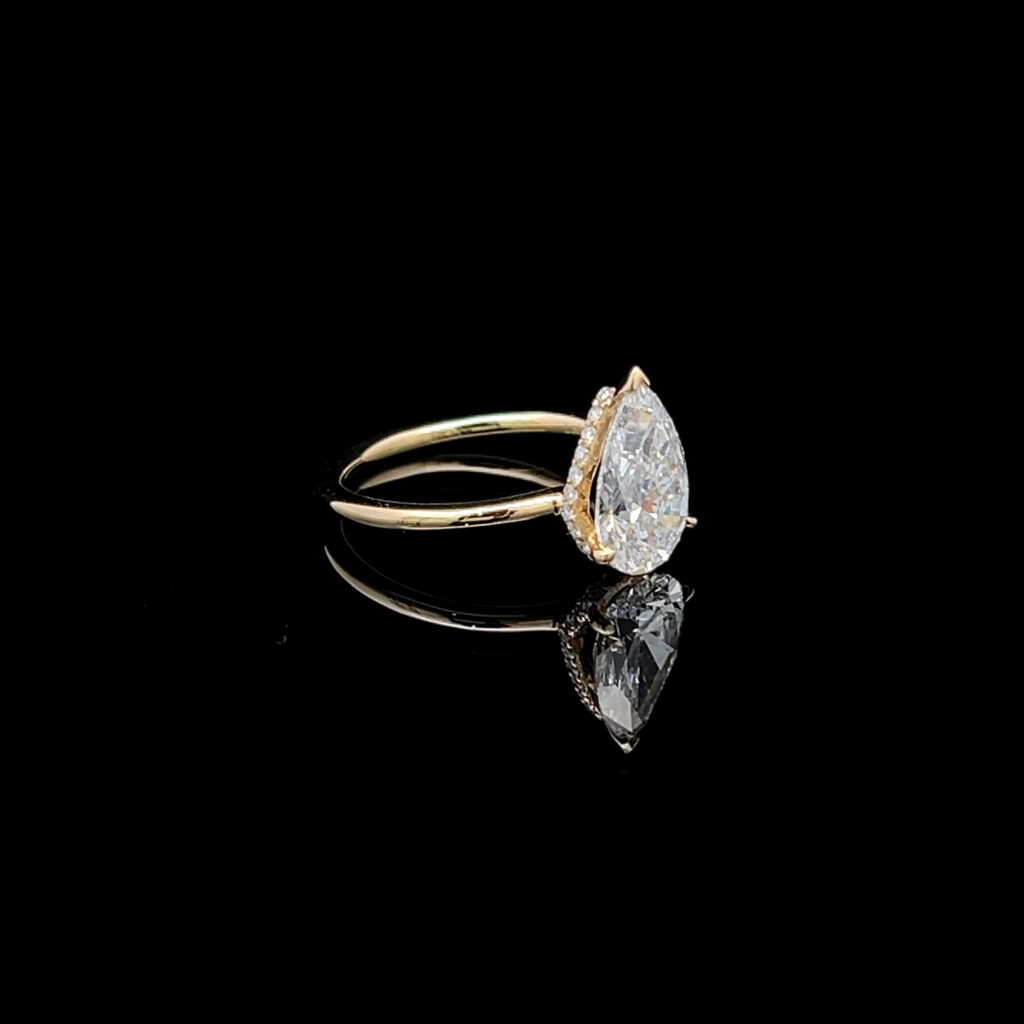 18K Rose Gold Fine Diamond Wedding Band 826411