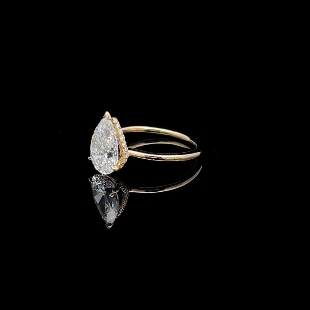 18K Rose Gold Fine Diamond Wedding Band 826411
