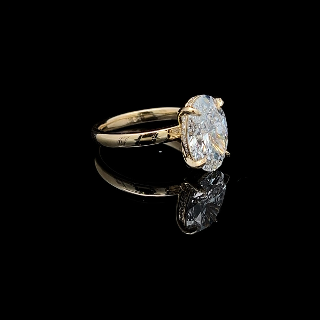 14K Yellow Gold Marquise Diamond Engagement Ring 826473