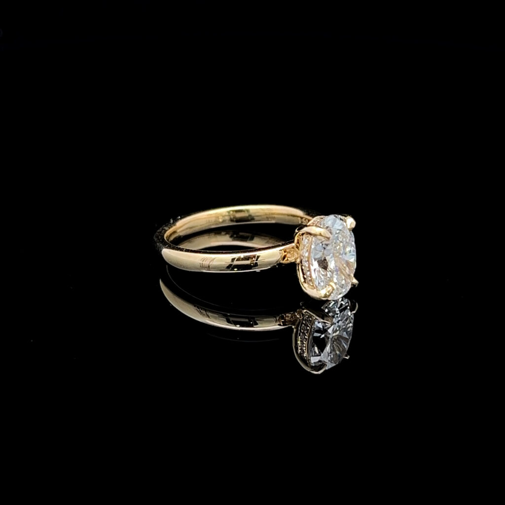 14K Yellow Gold Marquise Diamond Engagement Ring 826473