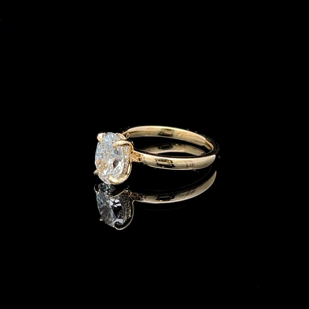 14K Yellow Gold Marquise Diamond Engagement Ring 826473