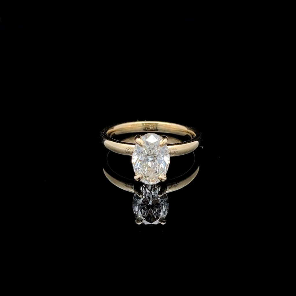 14K Yellow Gold Marquise Diamond Engagement Ring 826473