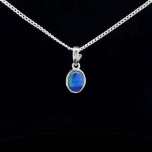 Sterling Silver Triplet Opal Pendant 101200