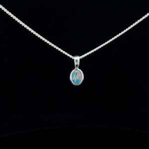 Sterling Silver Triplet Opal Pendant 101203