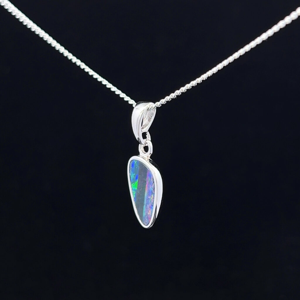 Sterling Silver Doublet Opal 111506