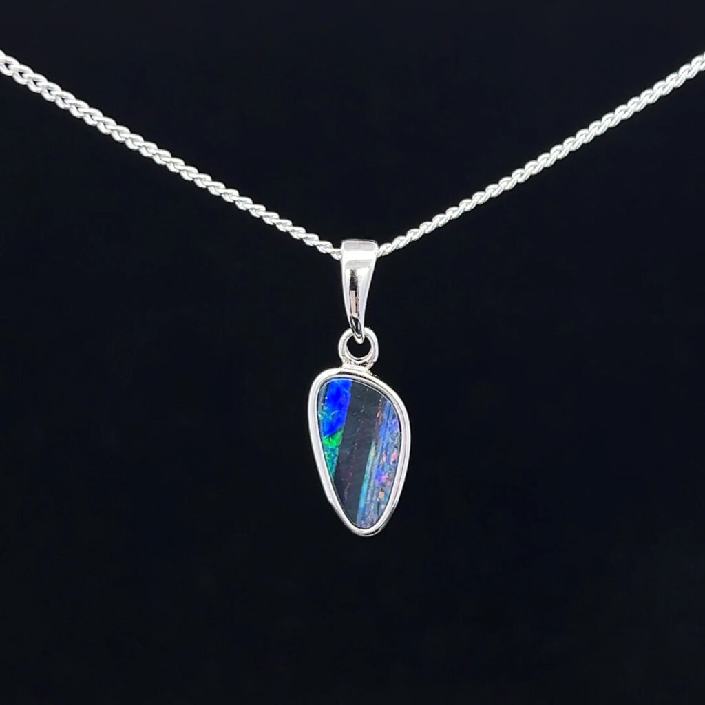 Sterling Silver Doublet Opal 111506