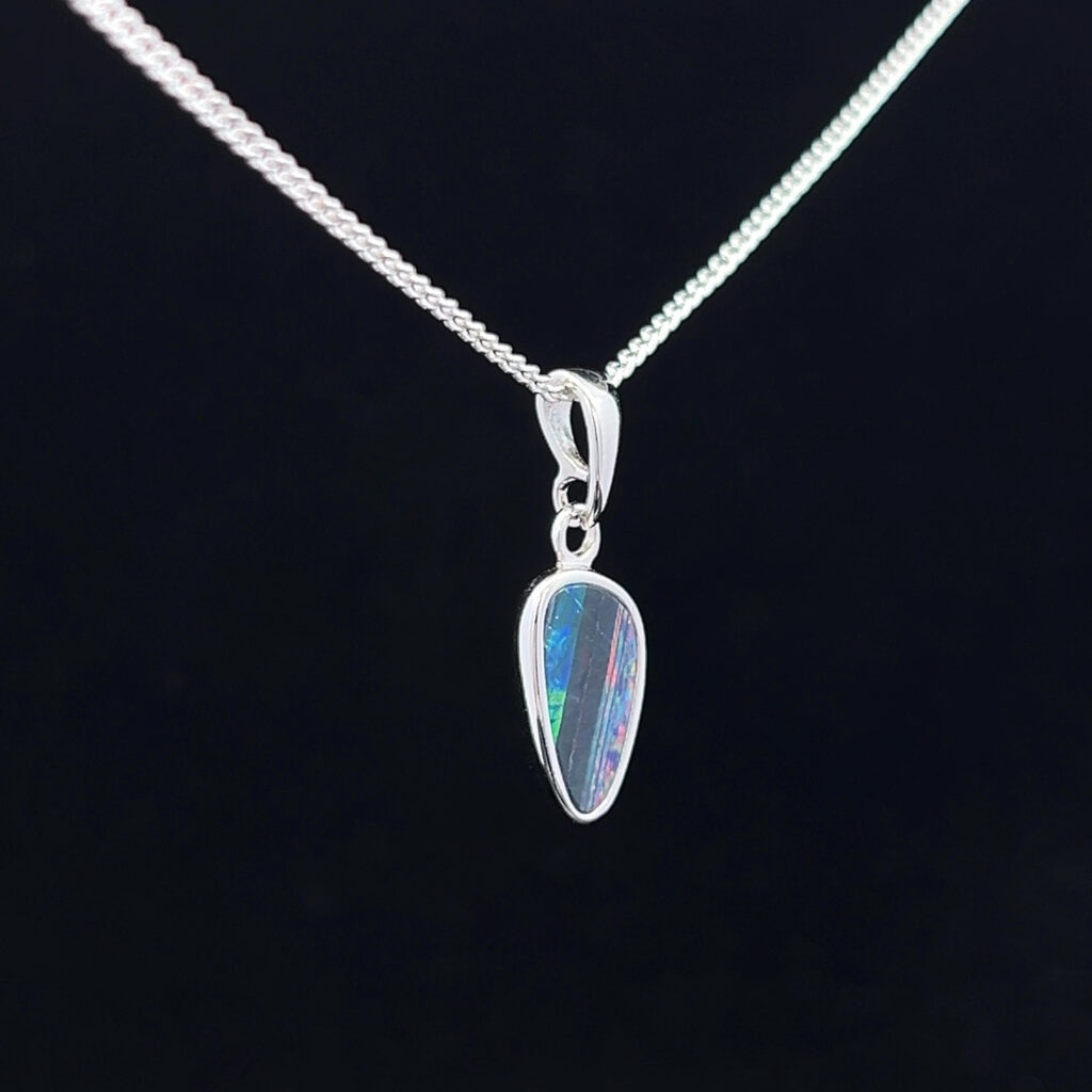 Sterling Silver Doublet Opal 111506