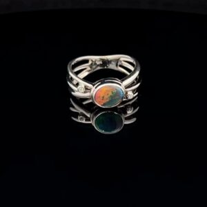 black opal ring
