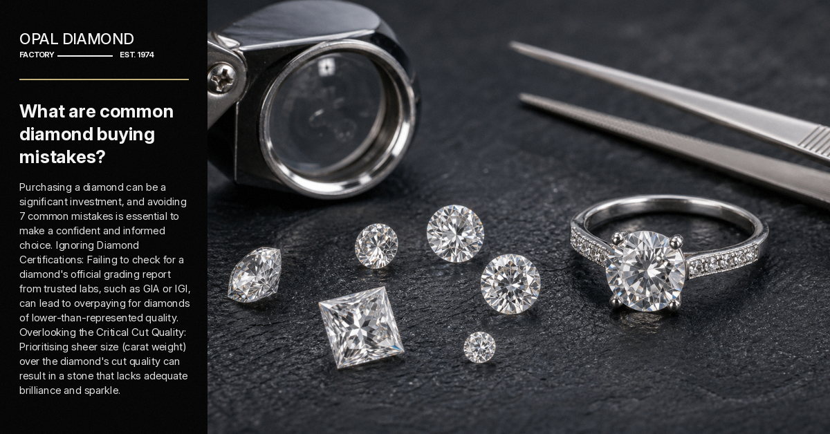 What are common diamond buying mistakes?
