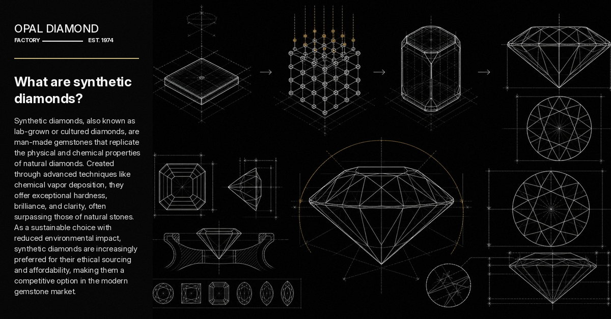 What are synthetic diamonds?