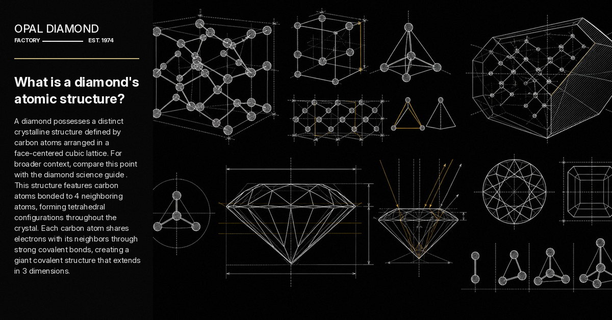 What is a diamond's atomic structure?