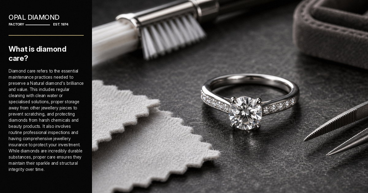 What is diamond care?