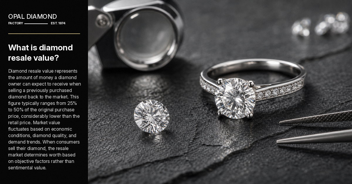What is diamond resale value?
