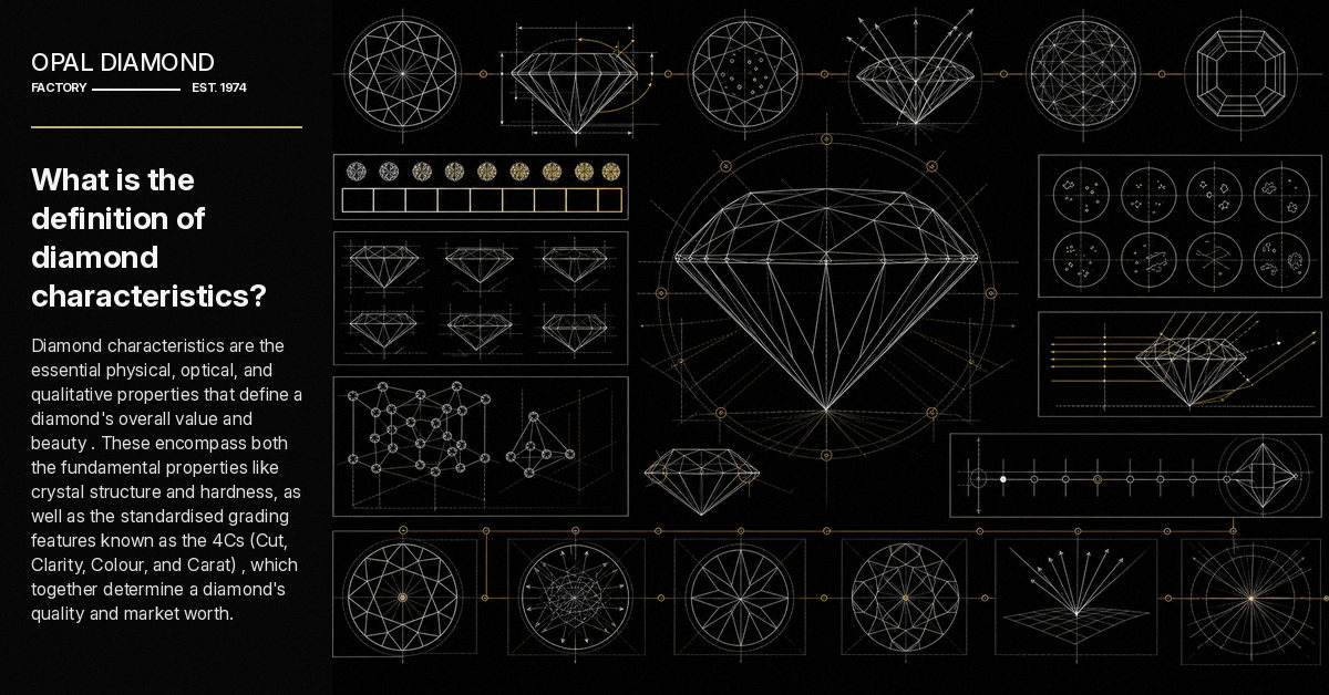 What is the definition of diamond characteristics?