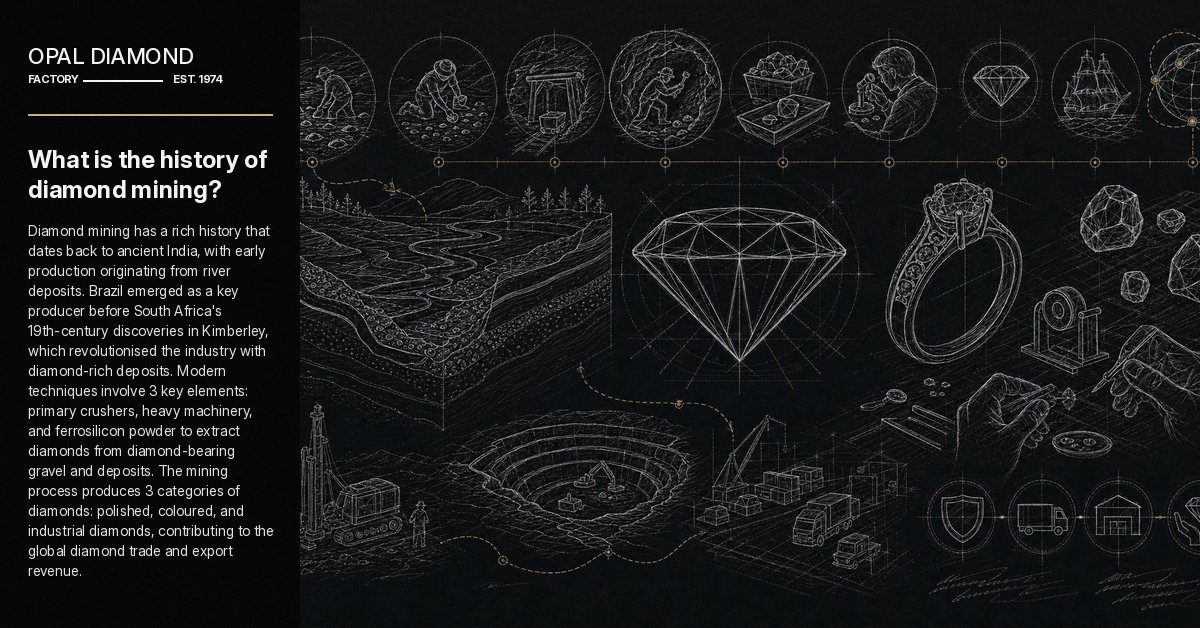 What is the history of diamond mining?